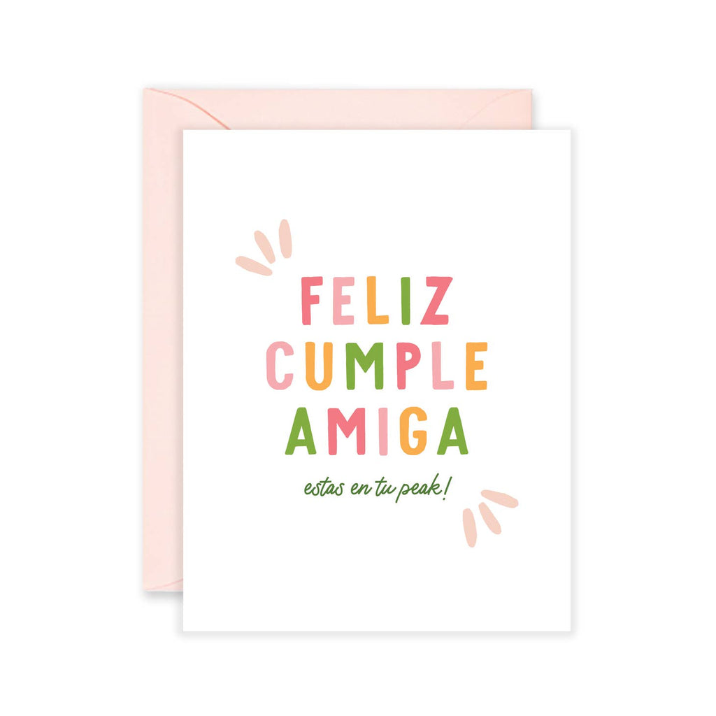 Feliz Cumple Amiga - Spanish Birthday Card