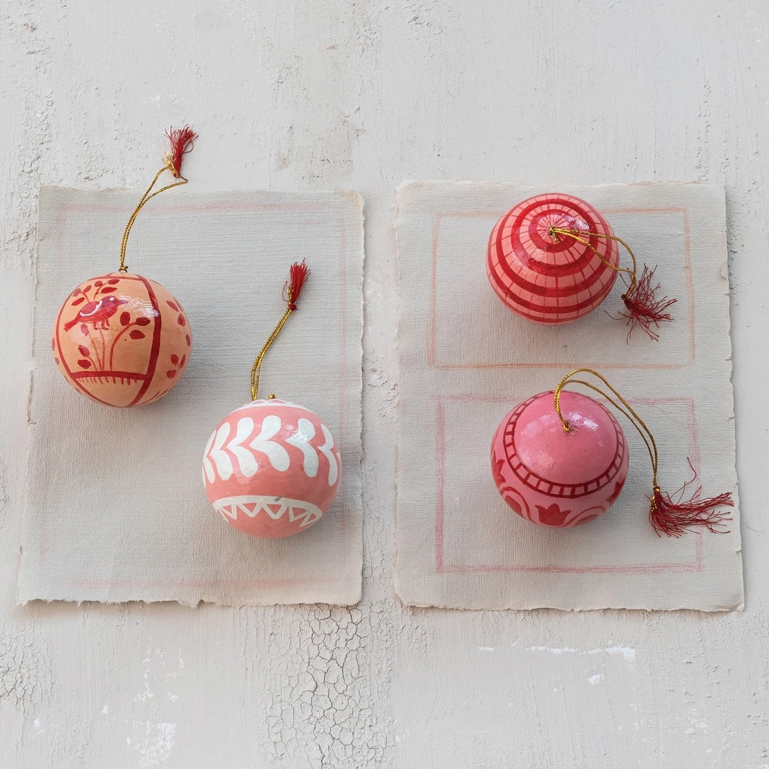 Painted Paper Mache Ornament