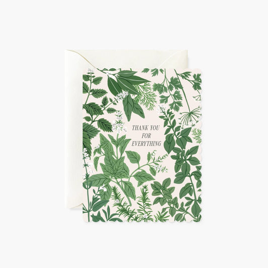 Herb Garden Thank You Card from Botanica Paper Co.