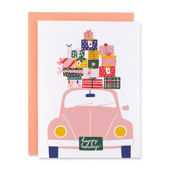 Holiday Shopping Bug Card | Black Lamb Studio