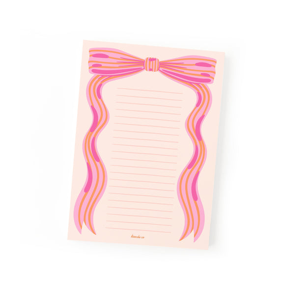 Little Pink Bow Notepad