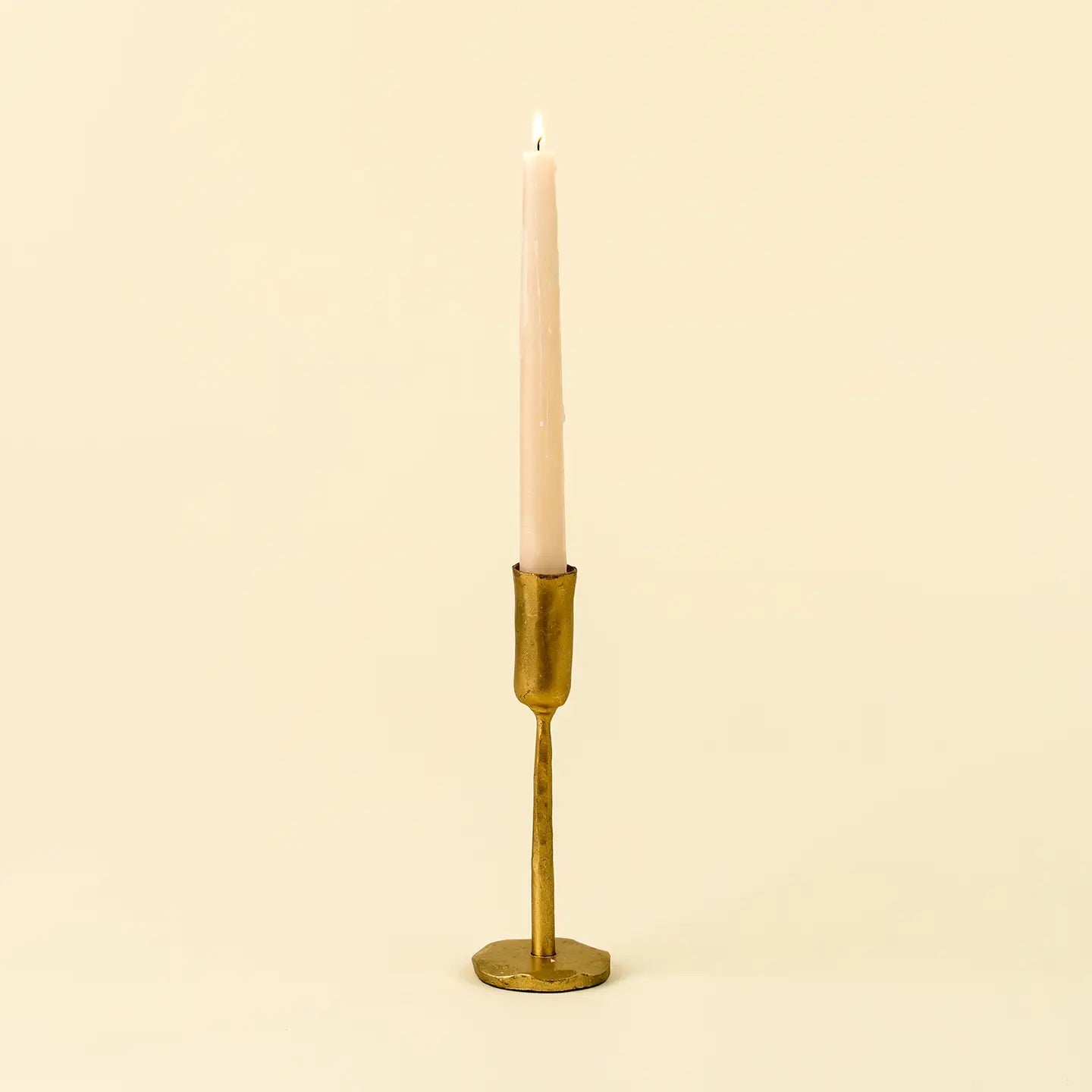 Designed to bring romance and light to long winter nights, our Luna Forged Candlesticks are completed with taper candles and bring a sense of occasion and celebration to everyday evenings, completing tablescapes and mantels alike.