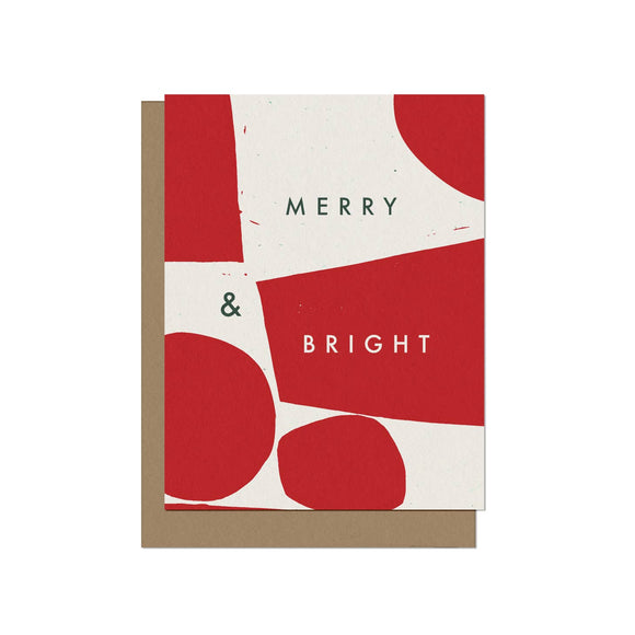 Merry & Bright Holiday Card | Modern Bloc