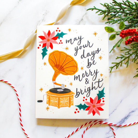 Merry and Bright Card | Julia Kestner