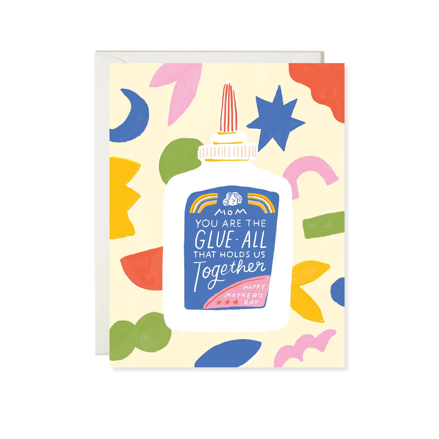 Mom Glue Greeting Card