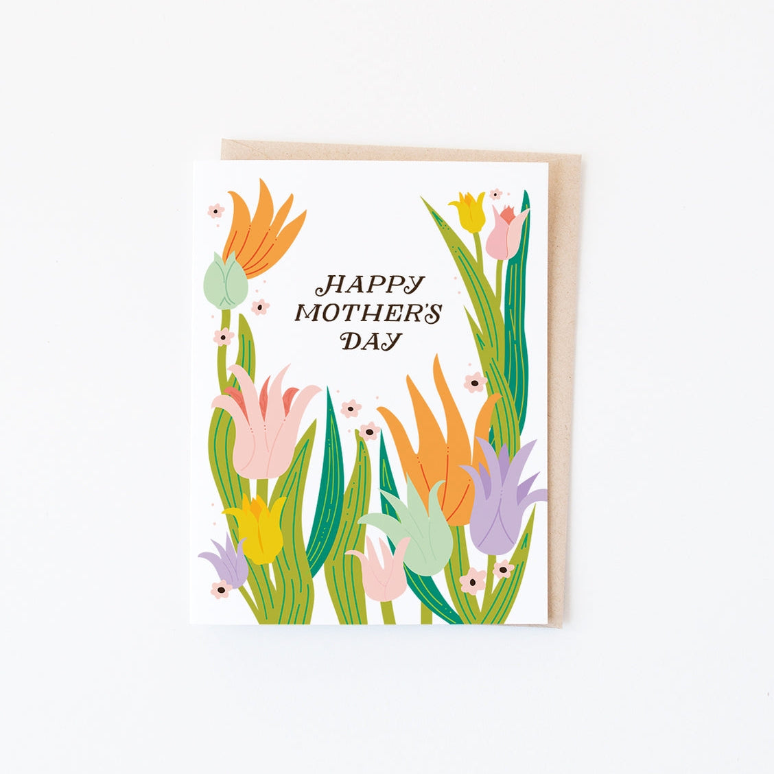Happy mother's day tulips card