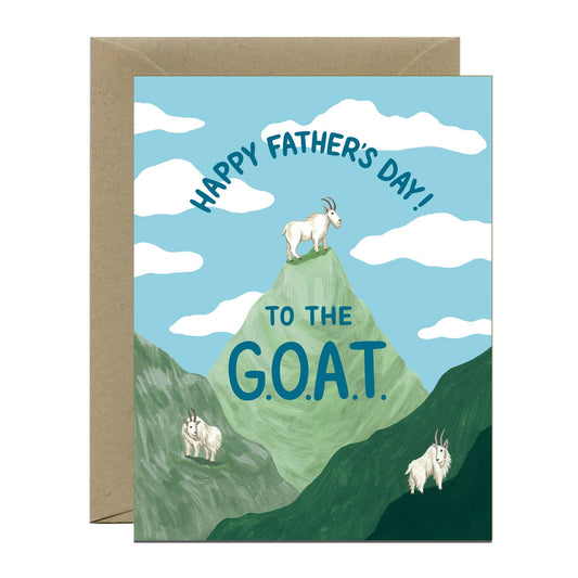 Mountain Goat Father's Day Card