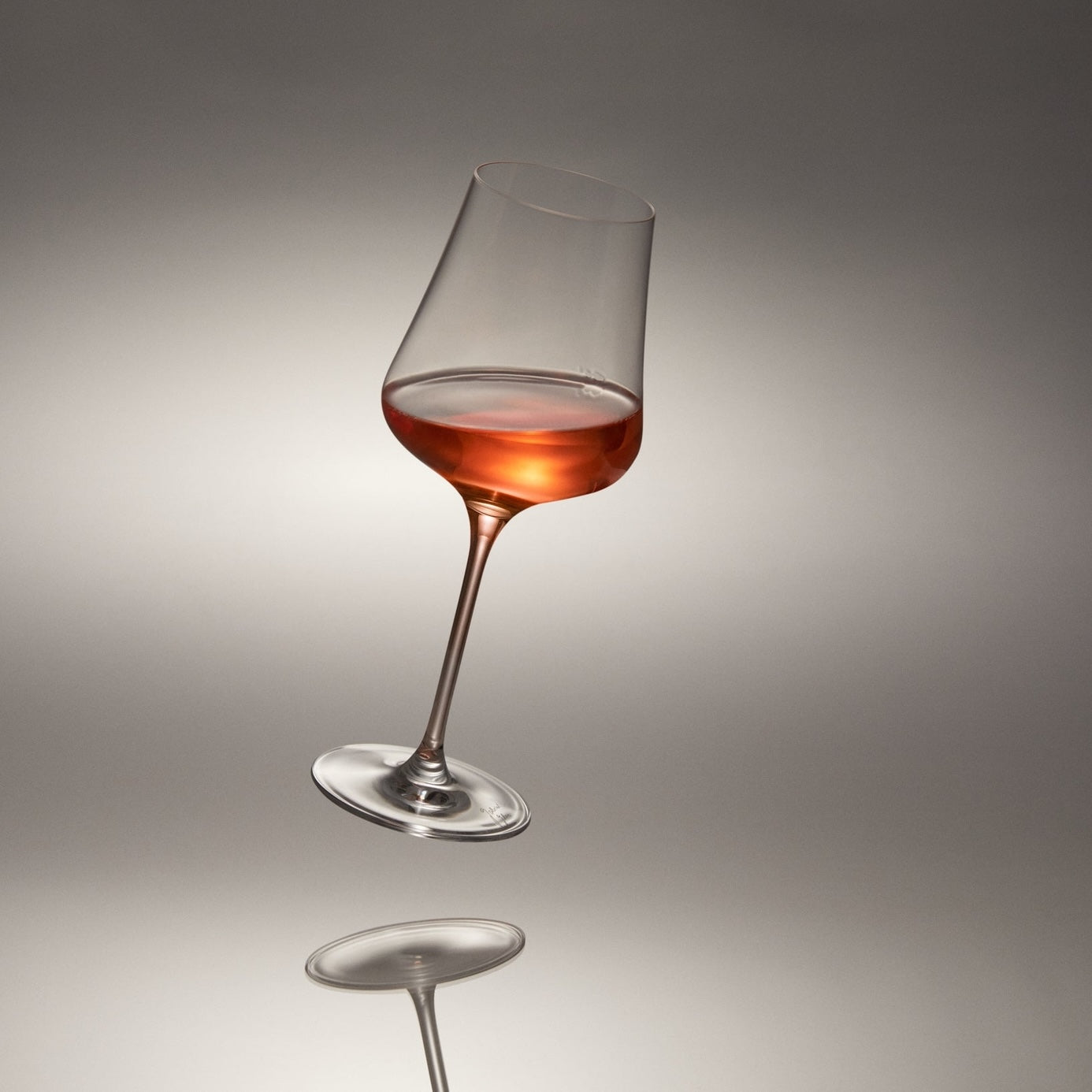 Stemmed glass filled with Salted Raspberry & Chamomile - Non-Alcoholic Wine Alternative