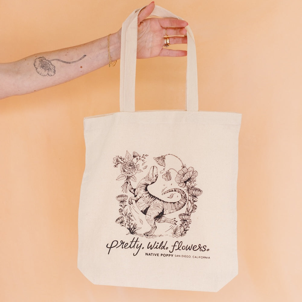 Florasaurus Tote Bag - 2025 design from Native Poppy