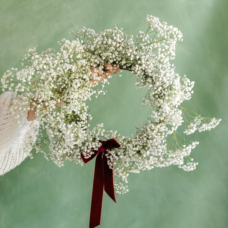 Snowball Blooms Wreath