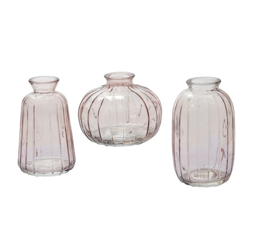Pink Glass Bud Vase
