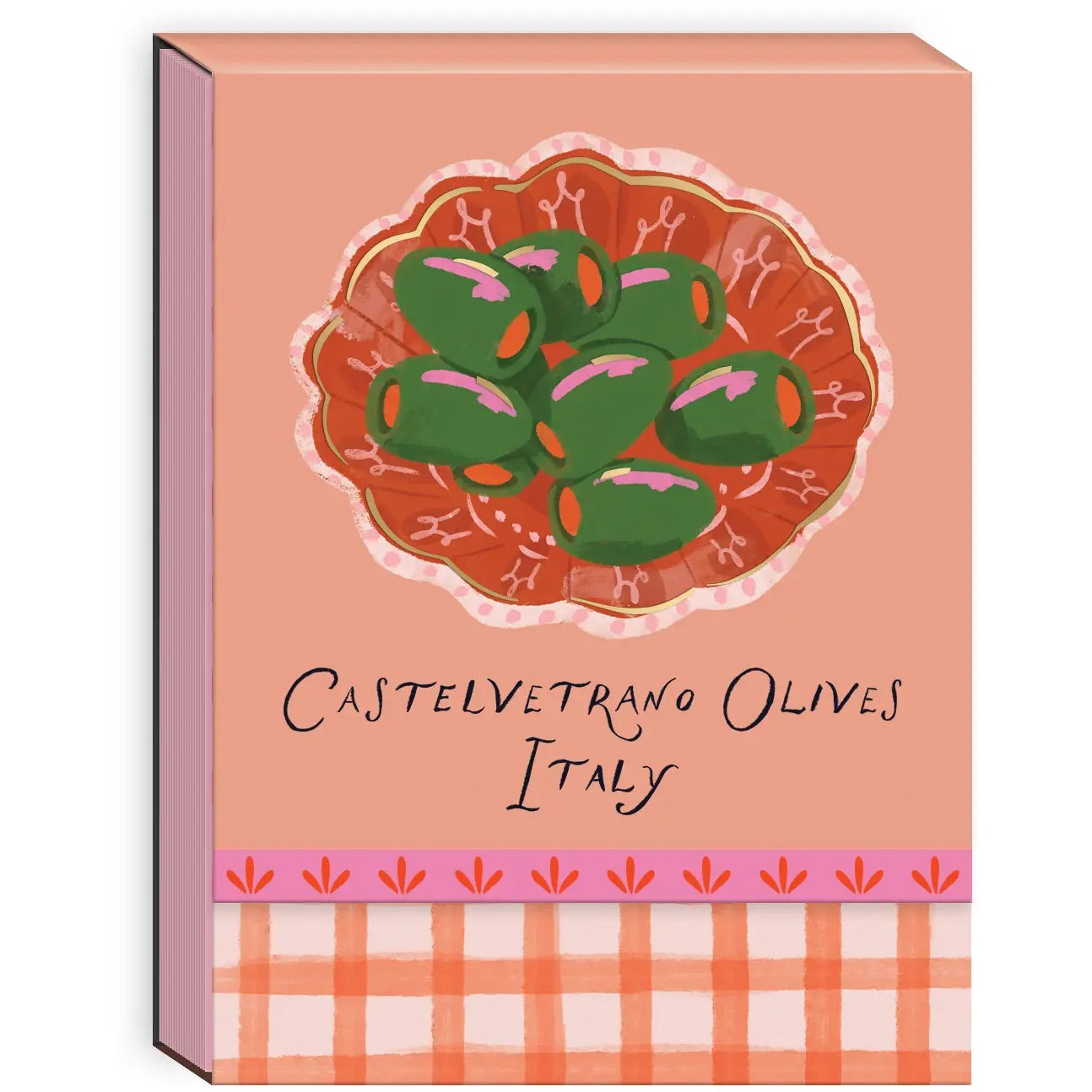 Perfect for grocery lists, recipe ideas, or everyday notes, this charming pocket notepad brings a little Mediterranean-inspired whimsy to your daily routine. 