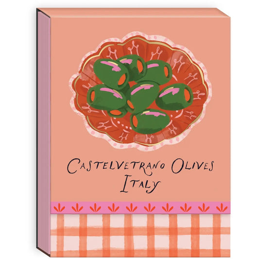 Perfect for grocery lists, recipe ideas, or everyday notes, this charming pocket notepad brings a little Mediterranean-inspired whimsy to your daily routine. 
