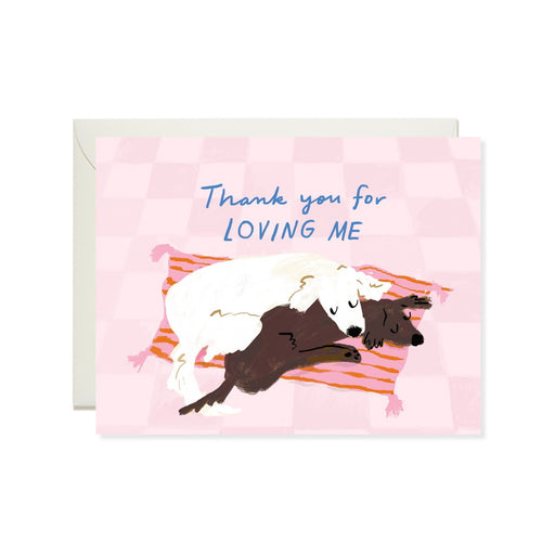 Snuggle Dogs Love Card