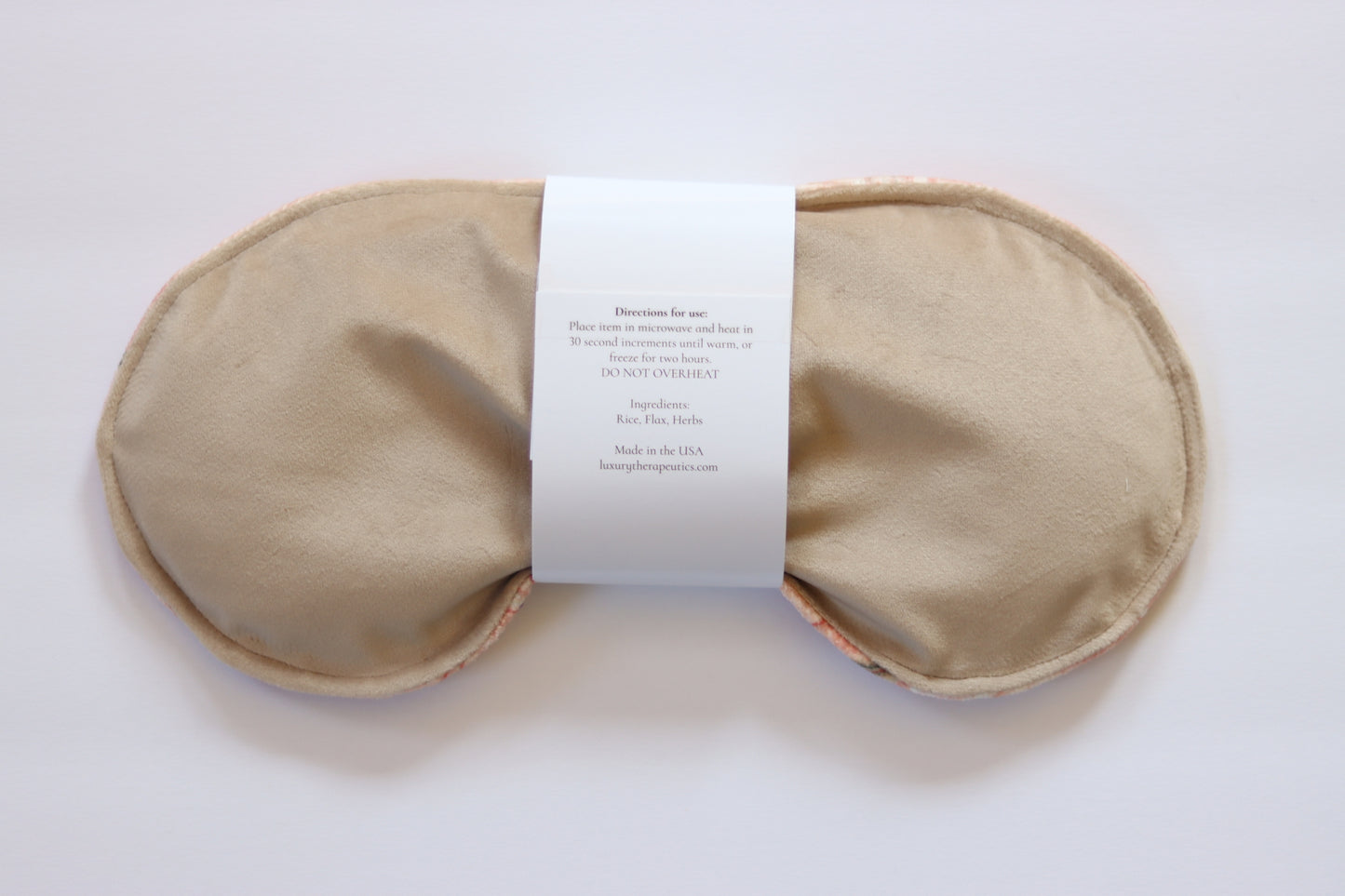 back side of Soothing Eye Pillow - Celestial Blush