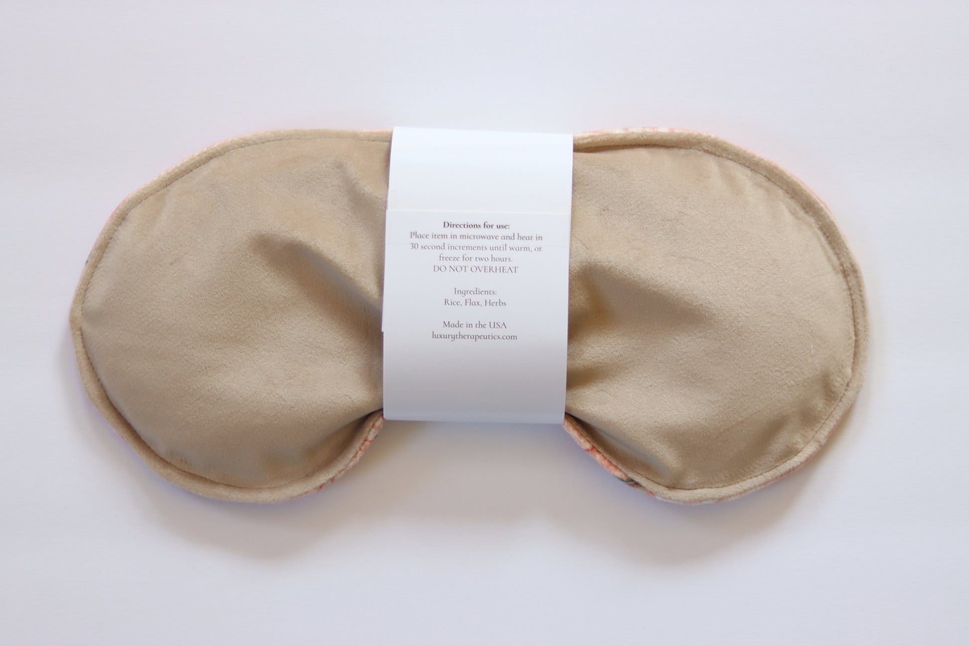 back side of Soothing Eye Pillow - Celestial Blush