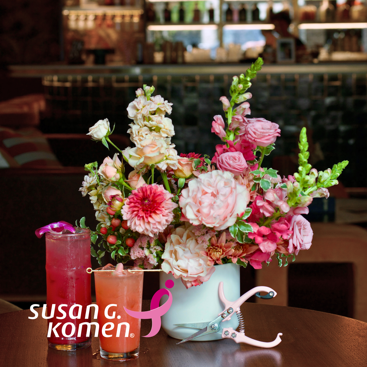 Oct. 10, 2026 - Flower Arranging Workshop + Mocktails: Breast Cancer Awareness Benefit