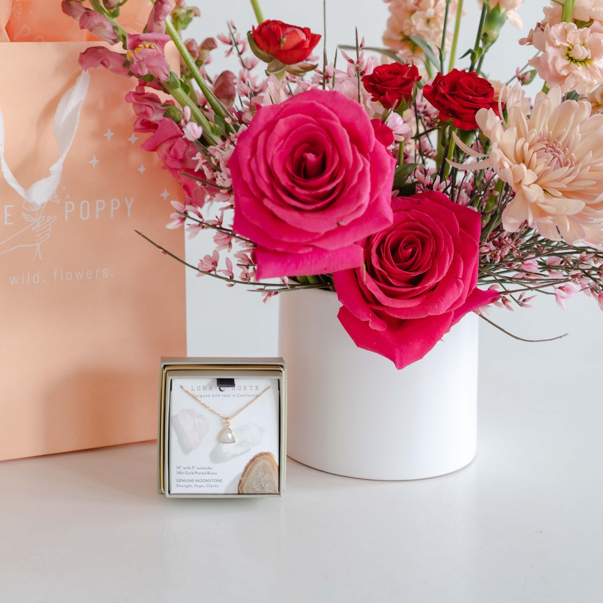 Heart of Gold Gift + Flower Bundle