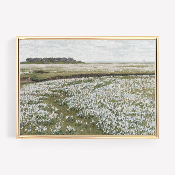 Vintage Spring Meadow Art Print | KIKIANDNIM