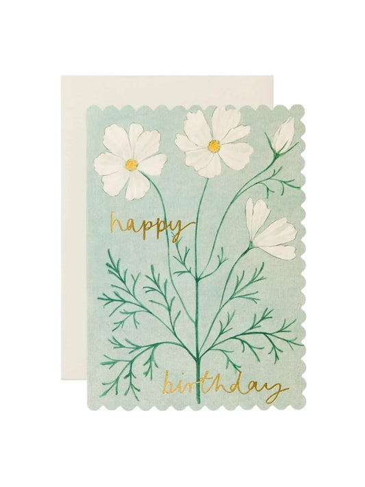 Cosmos 'Happy Birthday' Card