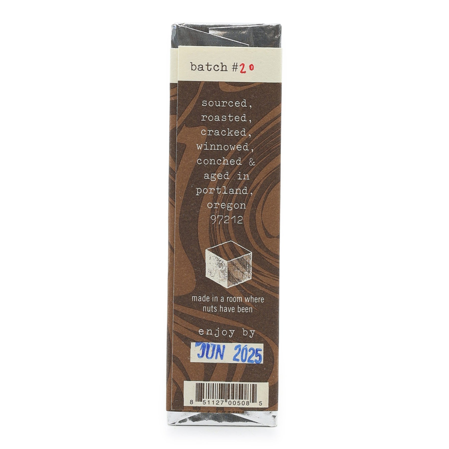 Dark Milk Chocolate Bar | Woodblock Chocolate