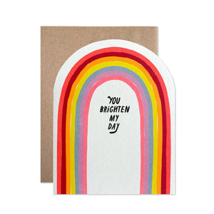 You Brighten My Day Rainbow Card | Hartland Brooklyn