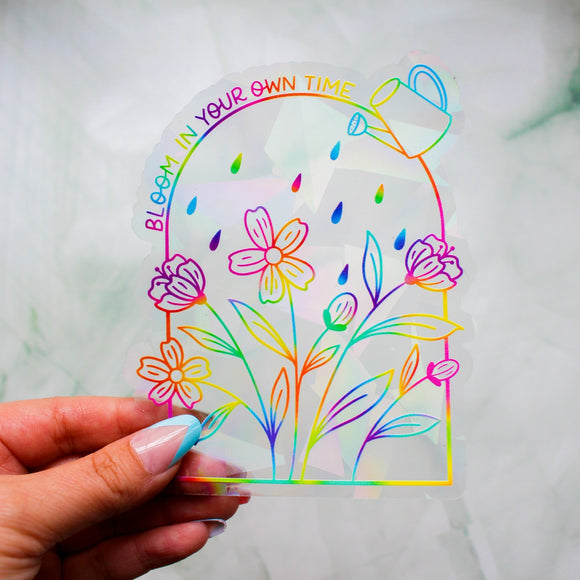 Bloom in Your Own Time - Rainbow-Making Suncatcher