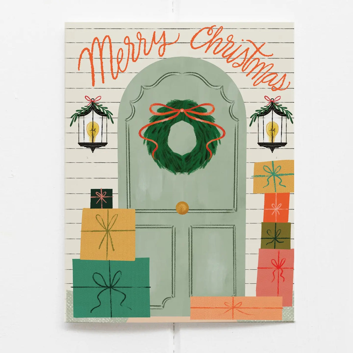 Merry Christmas Door Greeting Card