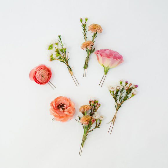Flower Hair Pins from Native Poppy