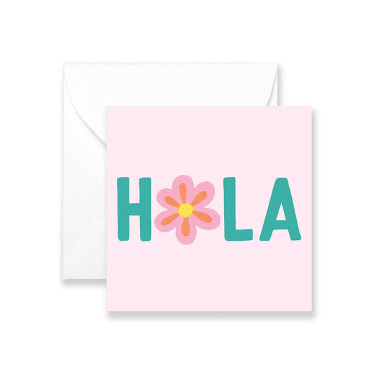Hola Spanish Enclosure Card