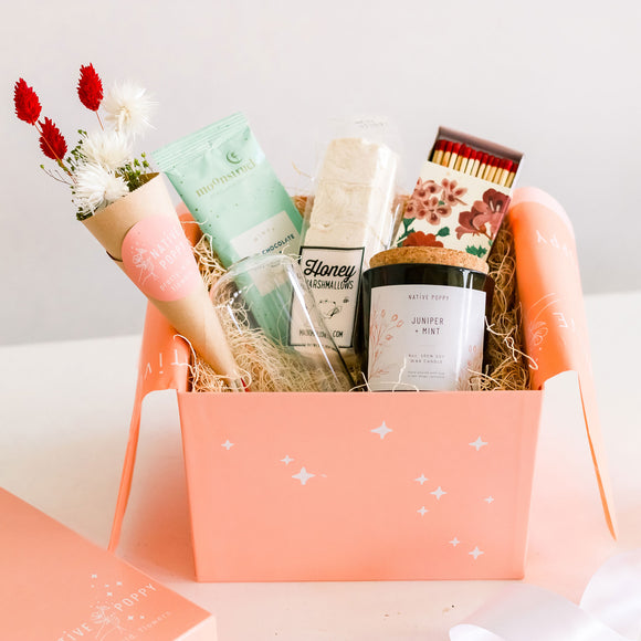 Holiday gift box from Native Poppy in San Diego