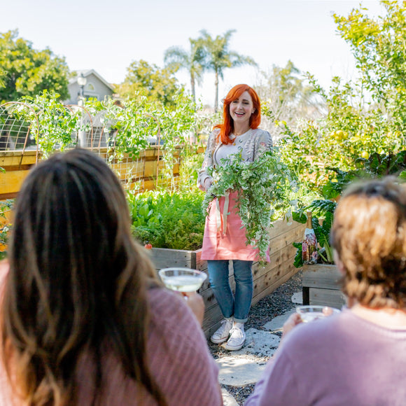 Meg Blancato teaches Mother's Day Flower Arranging Workshop 