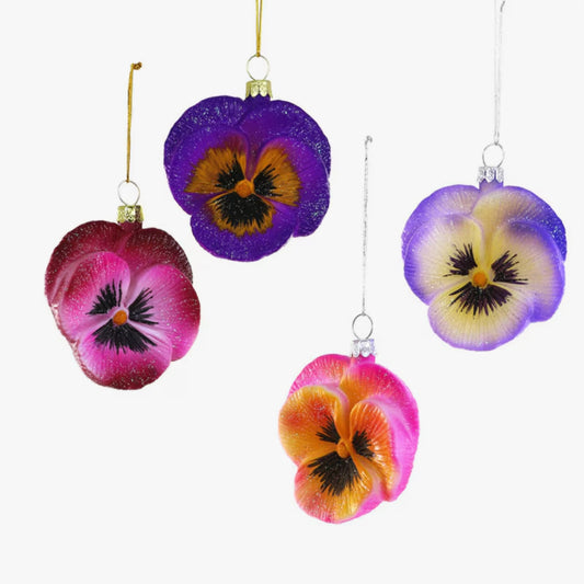 pansy flower ornaments