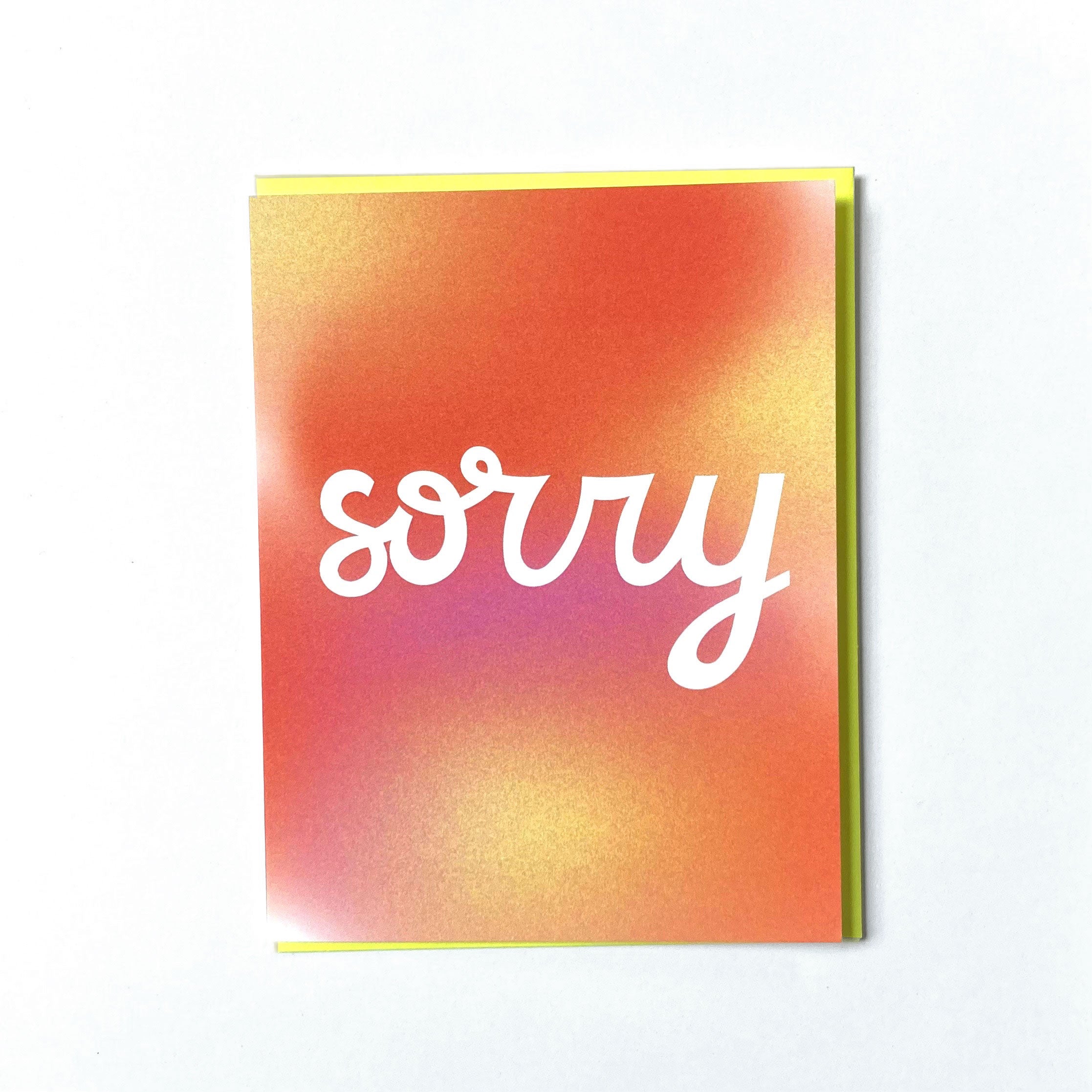 Aorry Card Sorry Greeting Card – Native Poppy