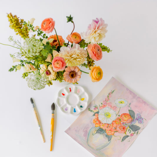 Nov. 14, 2026 - Flower Arranging Workshop + Floral Watercolor Painting