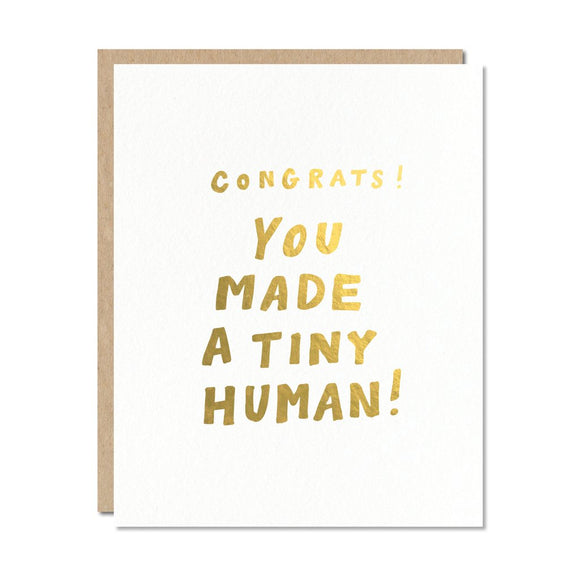 Congrats You Made A Tiny Human Card | Odd Daughter