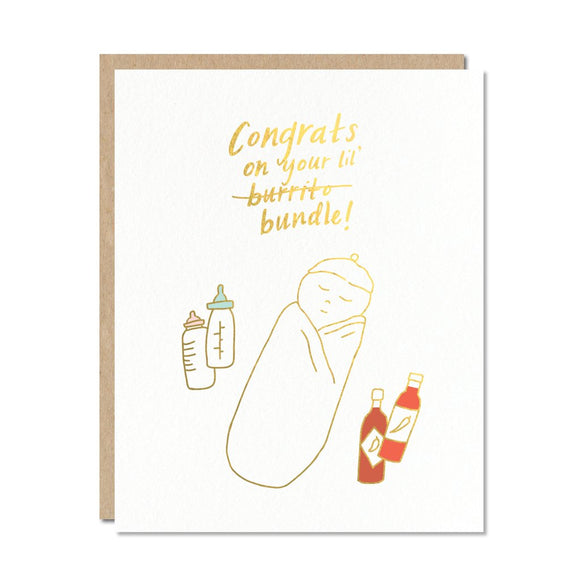 Congrats Baby Burrito Card | Odd Daughter
