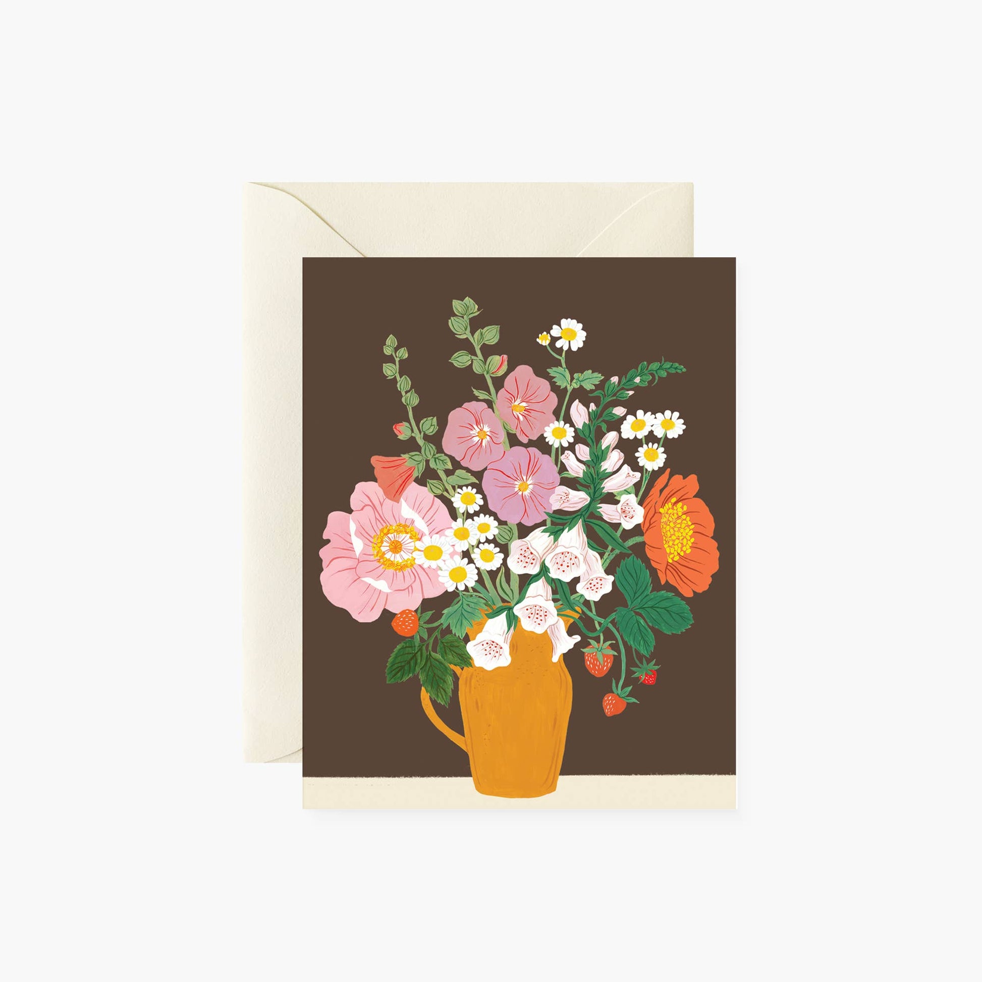 Clay Floral Vase Card | Oana Befort