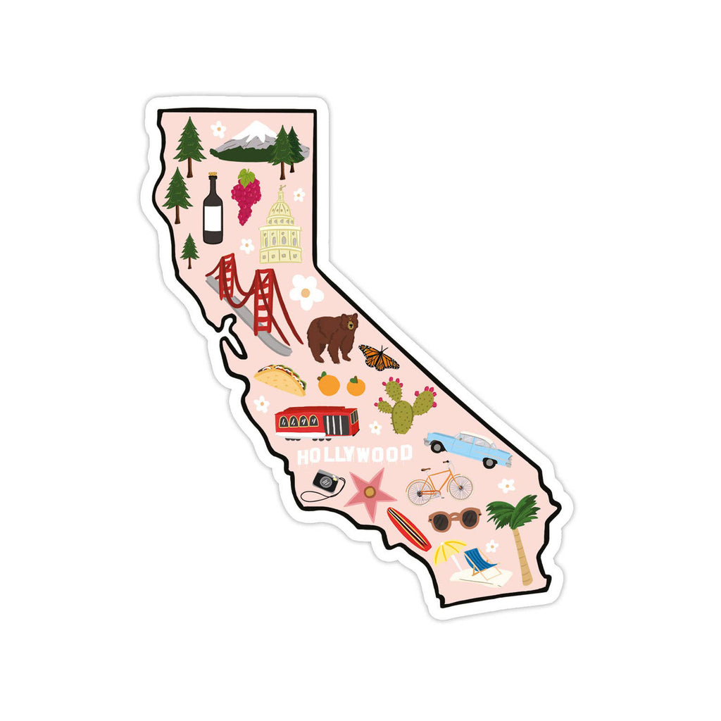 California Landmarks Sticker from Bloomwolf Studio