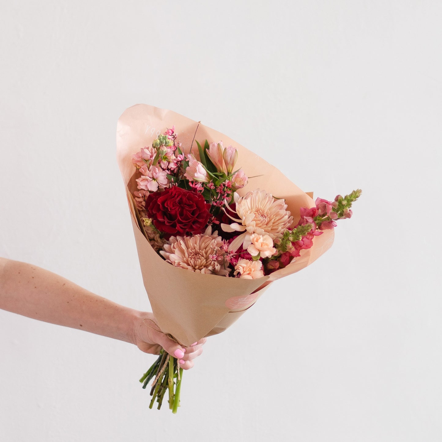 Pink and red Valentine's Day flowers from Native Poppy