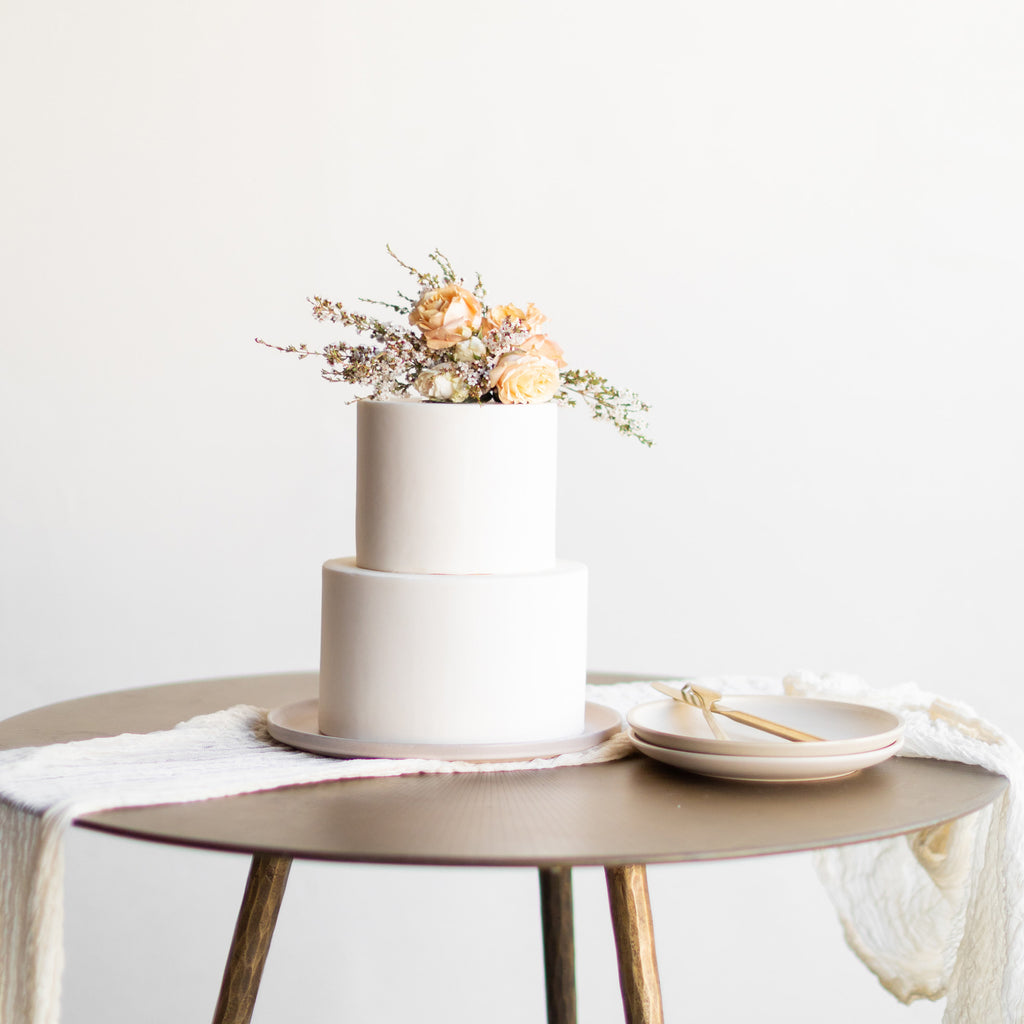 Floral cake topper from Native Poppy in San Diego