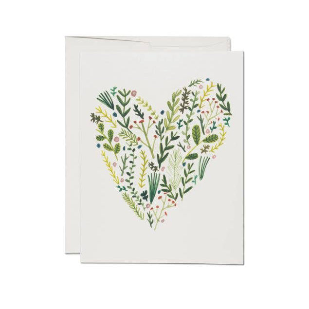 Floral Heart Card | Red Cap Cards