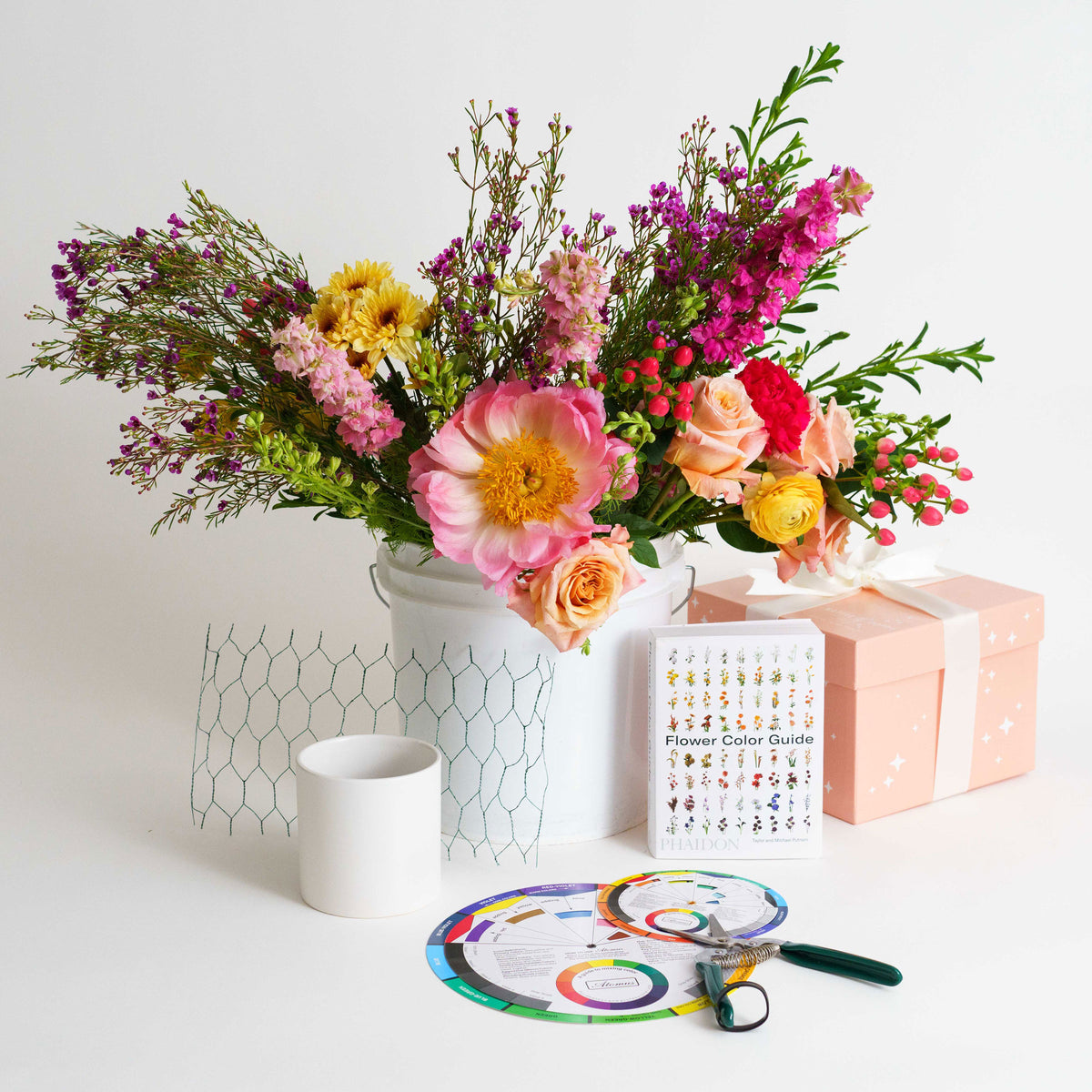 DIY Flower Arrangement Kit + Fresh Flowers Native Poppy