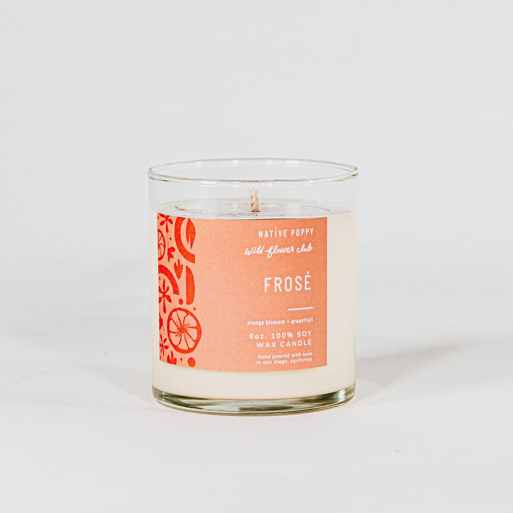 Frose scented Native Poppy candle