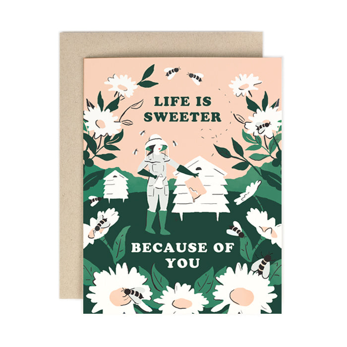 Life Is Sweeter Beekeeper Card from Amy Heitman