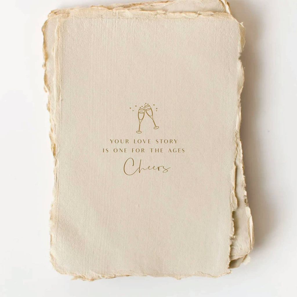 Love Story for the Ages Wedding Card