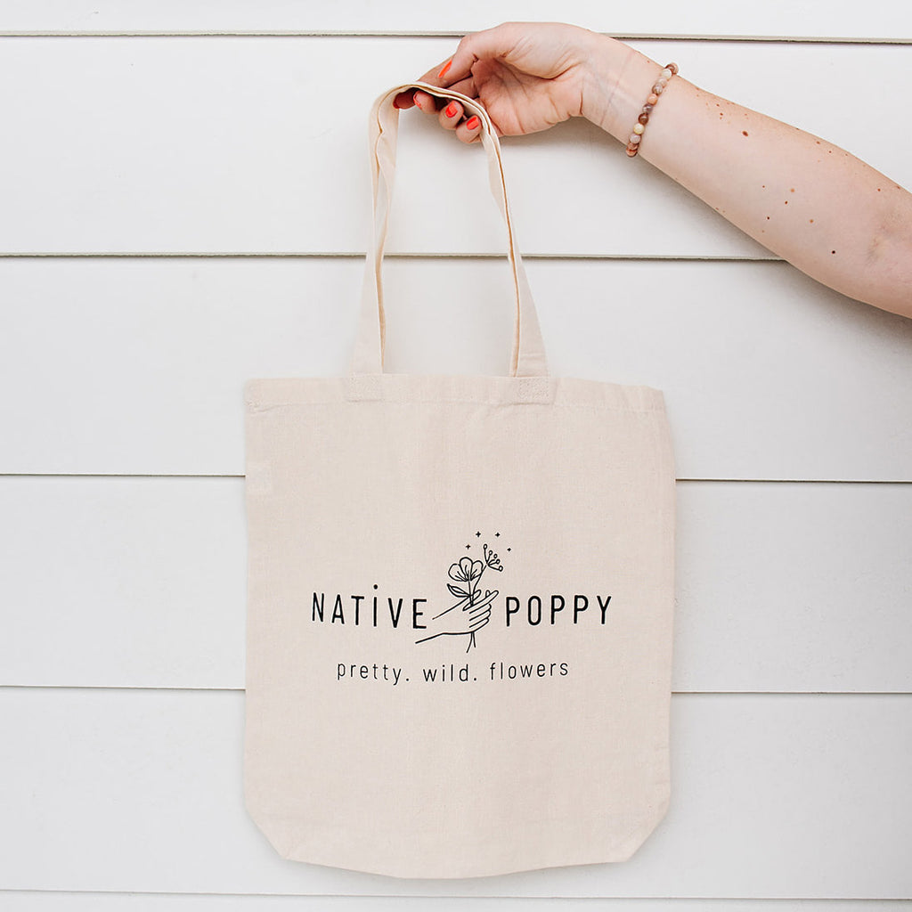 Native Poppy tote bag