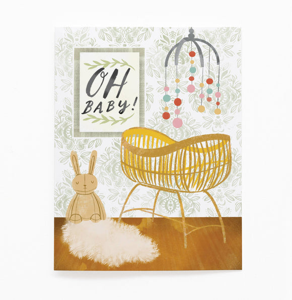 Oh Baby! Nursery Card | Olive & Co.