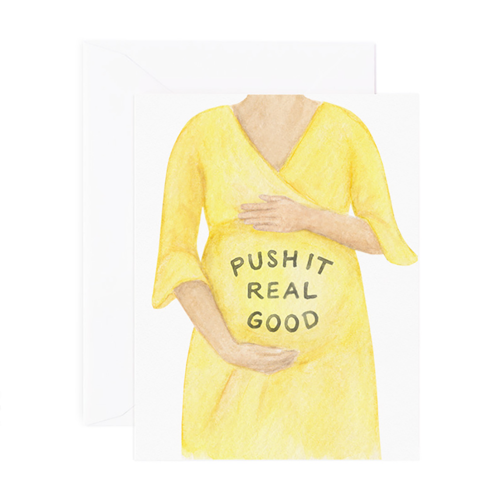 Push It Pregnancy Card | Amy Zhang