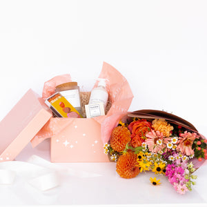 Bathing Beauty Gift Box + Flower Wrap from Native Poppy